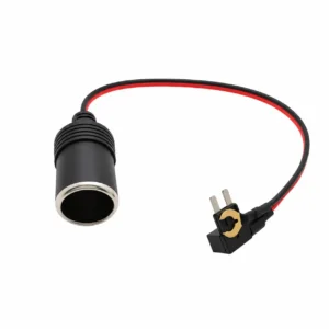 12V cigarette lighter socket with wire cable for automotive applications