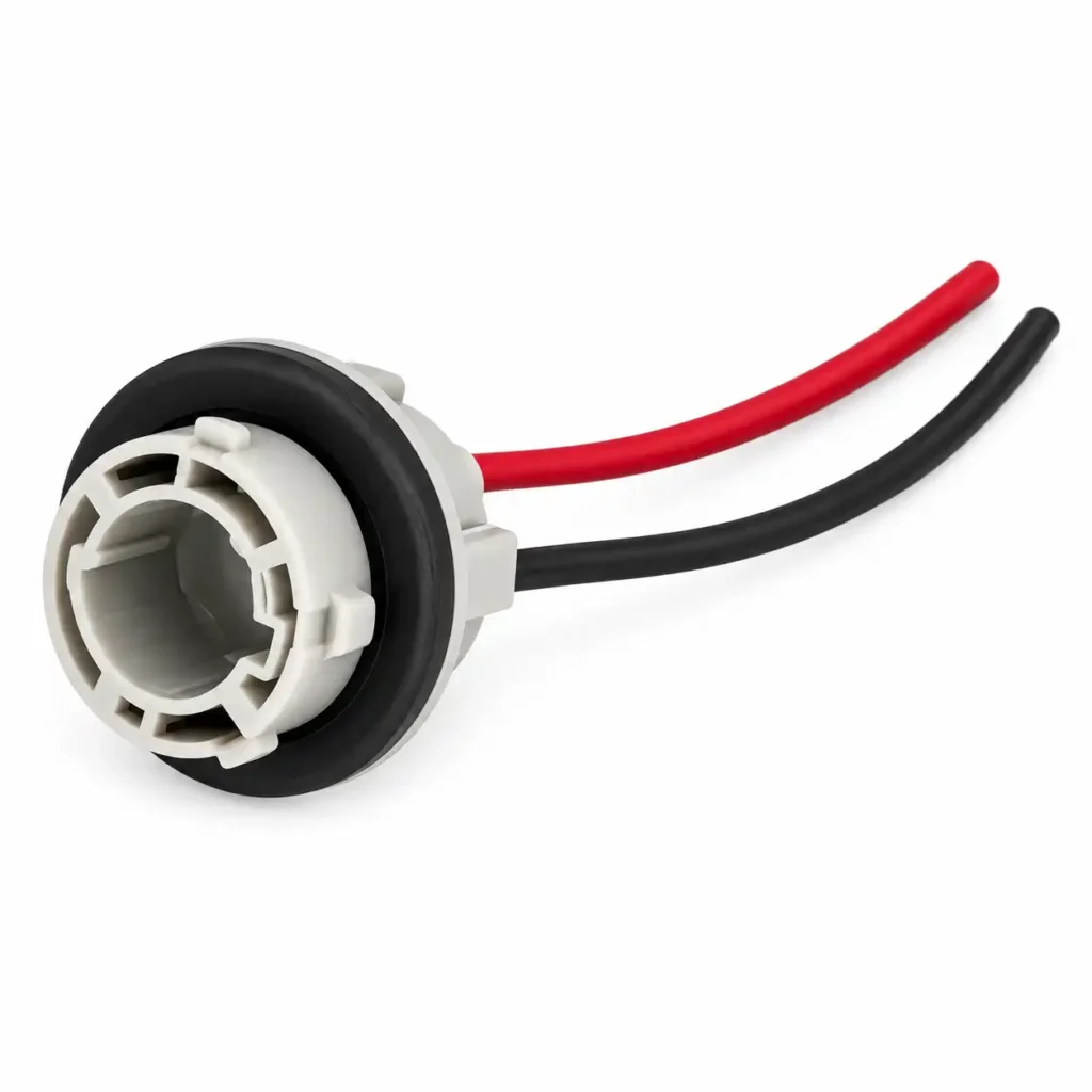Automotive bulb holder socket detail for vehicle lighting