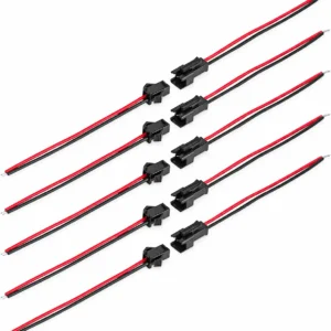 2 pin wire connector with pre wired cable