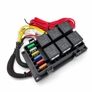 6 relay fuse box with six 12V 40A relays and ATO/ATC fuse positions