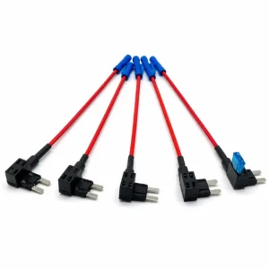 Mini add-a-circuit fuse taps with red wire leads