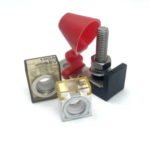 Single MRBF fuse holder with M8 stud and protective cover