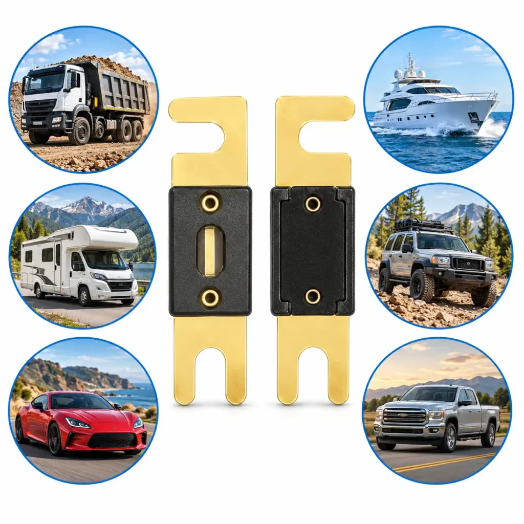 ANL fuse used in automotive battery protection system