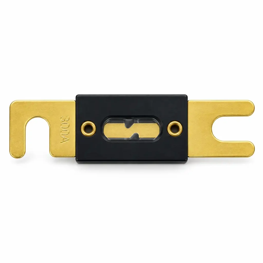 ANL fuse bolt down terminal structure for high current applications
