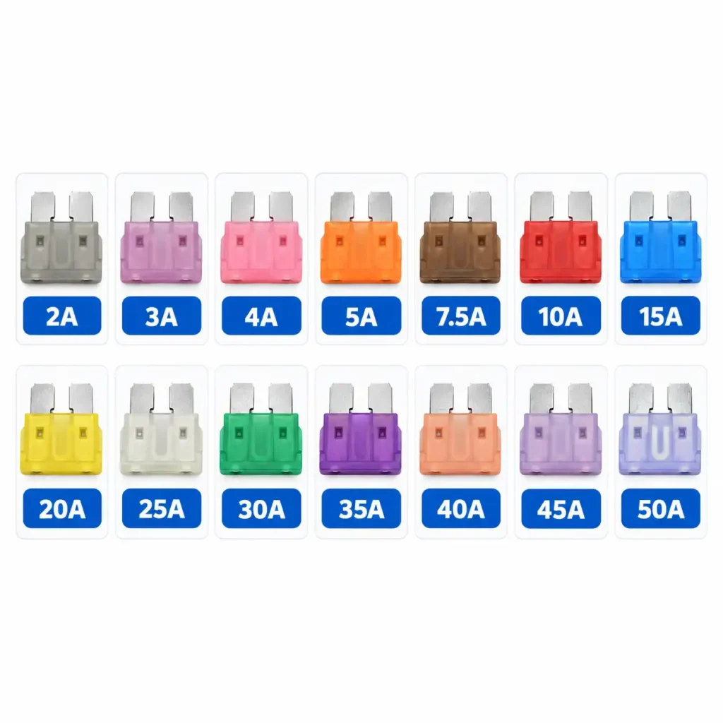 nylon standard blade fuse for 32V and 48V automotive circuit protection