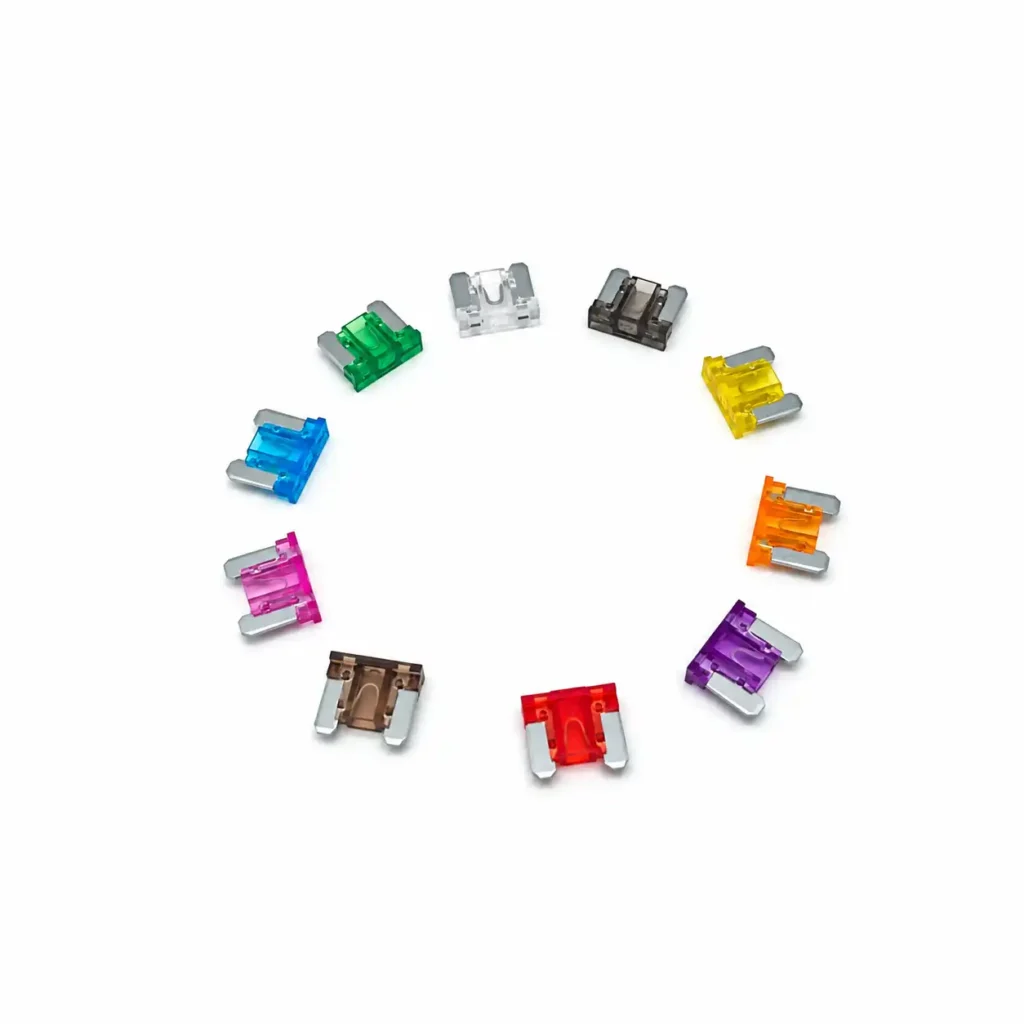 plastic body micro blade fuse for automotive DC circuit protection