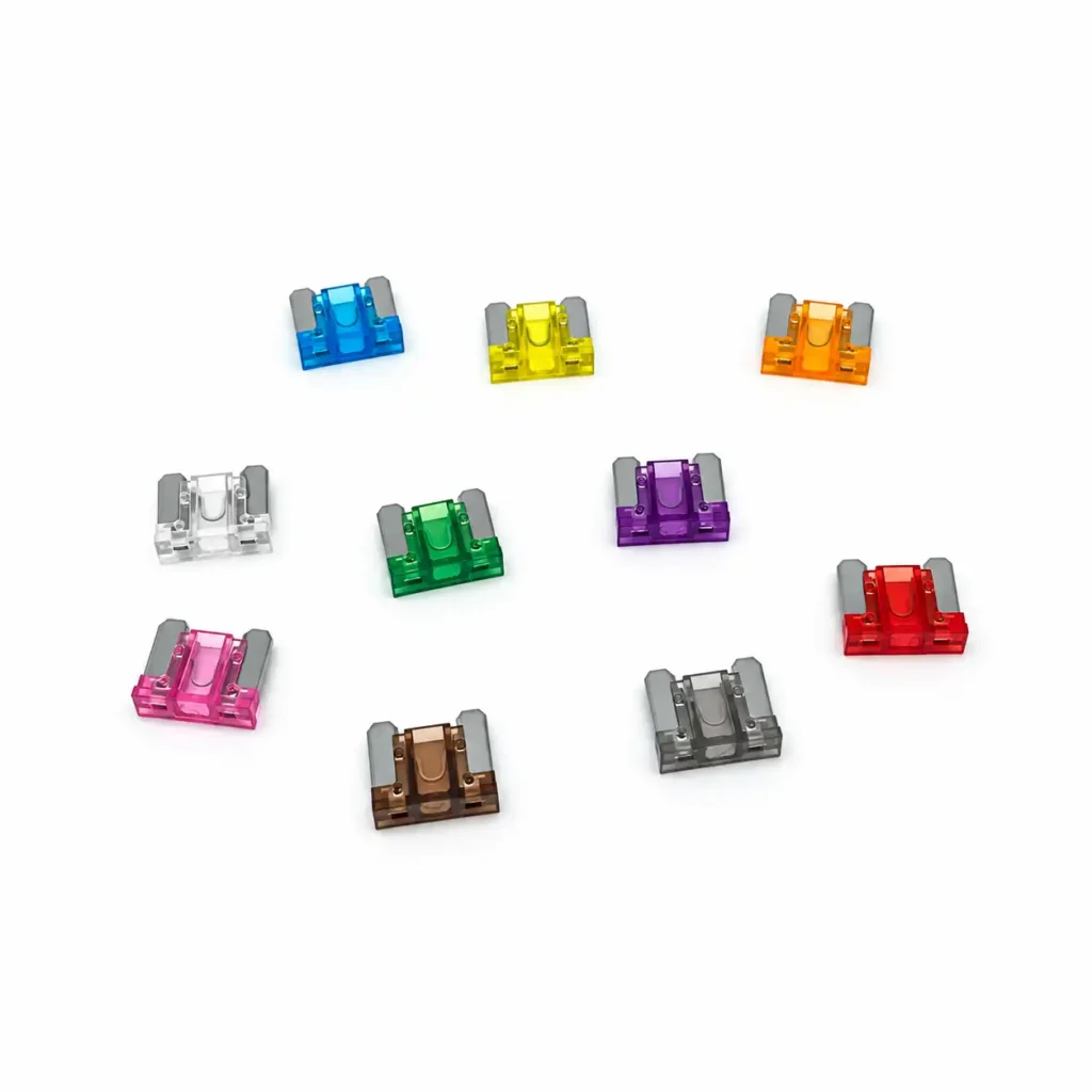 plastic body micro blade fuse for automotive DC circuit protection