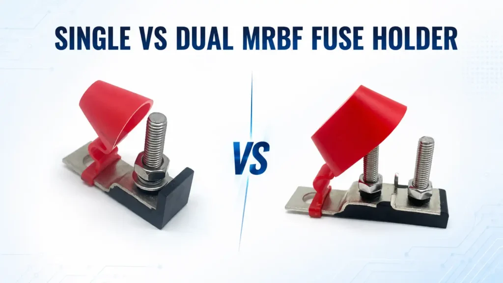 Single vs dual MRBF fuse holder comparison